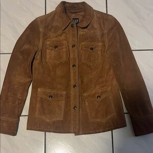 GAP Women's Brown Suede Jacket